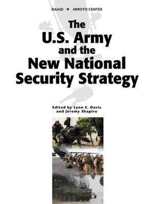 cover image of The U.S. Army and the New National Security Strategy